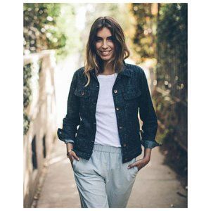 TAYLOR STITCH The Pacific Jacket Indigo Silk sz L Women's Classic Trucker Denim